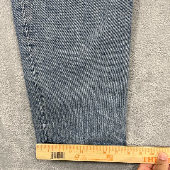 Agolde Jeans Women's 29 90s Pinch Blue Denim Button Fly Straight Y2K Grunge Punk - Picture 8 of 12